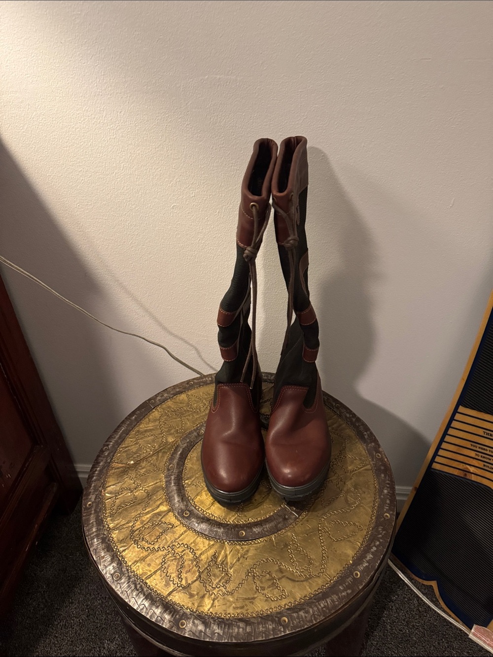 Dubarry of Ireland Brown and Black Leather Tall Waterproof Boots - Picture 7 of 7